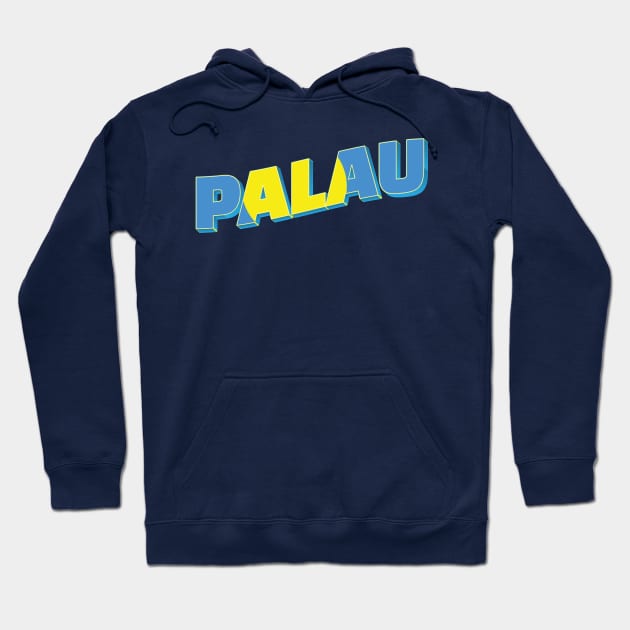 Palau Vintage style retro souvenir Hoodie by DesignerPropo